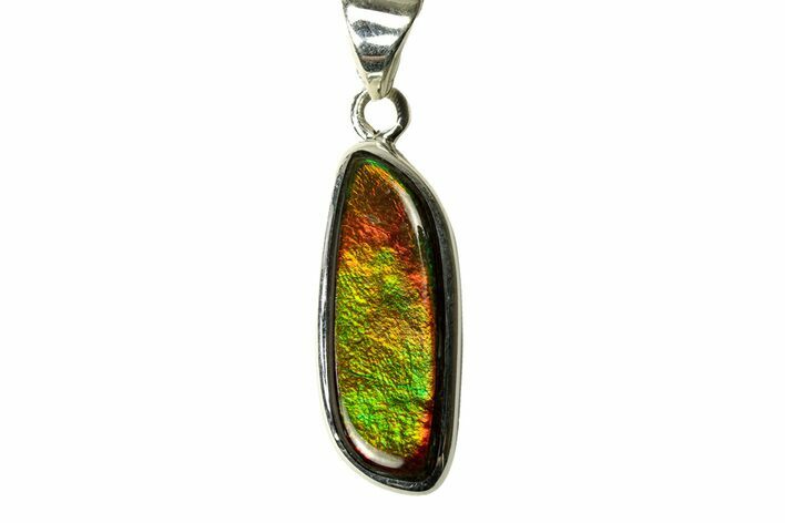 Stunning Ammolite Pendant (Necklace) - Sterling Silver #280005